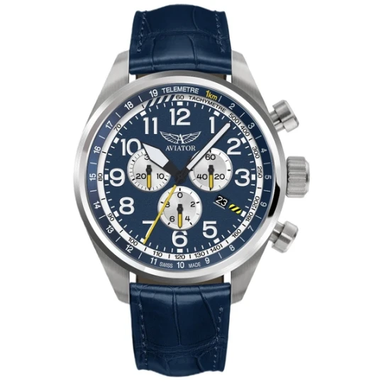 Zdjęcie produktu W.KRUK ZEGAREK AVIATOR AIRACOBRA P45 CHRONOGRAPH