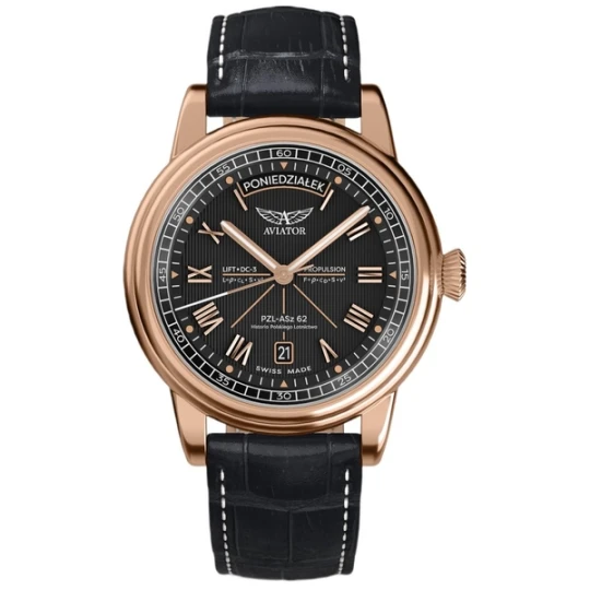 Zdjęcie produktu W.KRUK ZEGAREK AVIATOR DOUGLAS DAY-DATE POLSKA EDYCJA