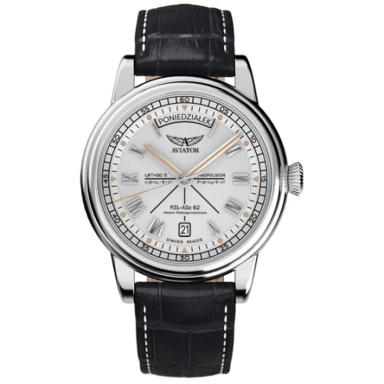 Zdjęcie produktu W.KRUK ZEGAREK AVIATOR DOUGLAS DAY-DATE POLSKA EDYCJA