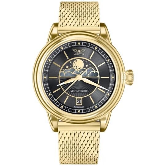 Zdjęcie produktu W.KRUK ZEGAREK AVIATOR DOUGLAS MOONFLIGHT