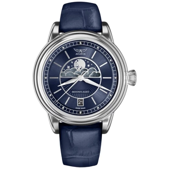 Zdjęcie produktu W.KRUK ZEGAREK AVIATOR DOUGLAS MOONFLIGHT