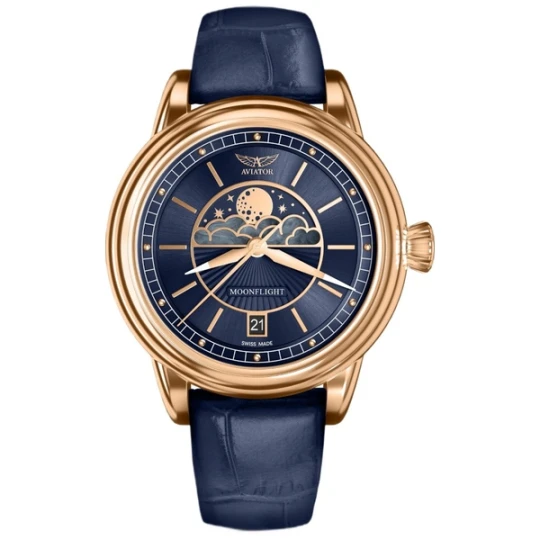 Zdjęcie produktu W.KRUK ZEGAREK AVIATOR DOUGLAS MOONFLIGHT