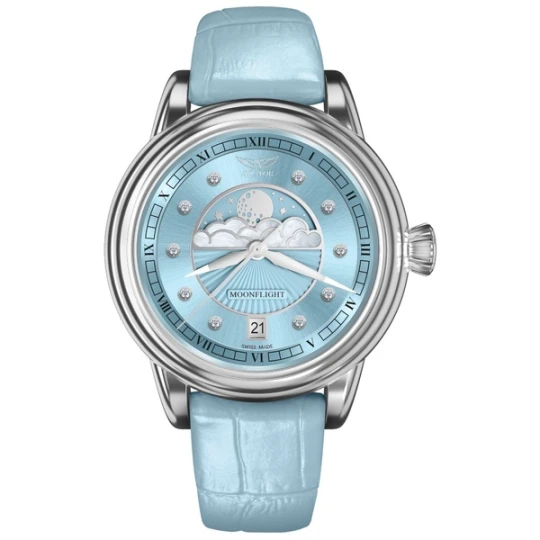 Zdjęcie produktu W.KRUK ZEGAREK AVIATOR DOUGLAS MOONFLIGHT DIAMOND EDITION