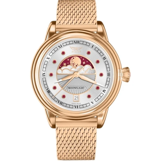 Zdjęcie produktu W.KRUK ZEGAREK AVIATOR DOUGLAS MOONFLIGHT GEMSTONE EDITION