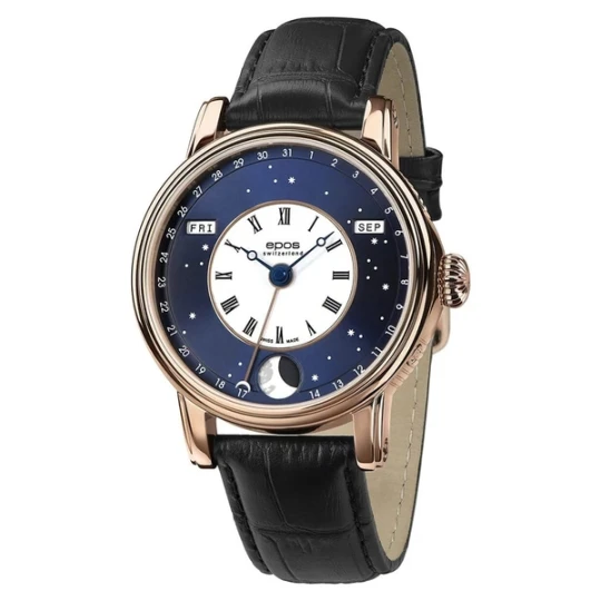 Zdjęcie produktu W.KRUK ZEGAREK EPOS ARTISTRY 3439 BM V-STYLE AUTOMATIC MOONPHASE