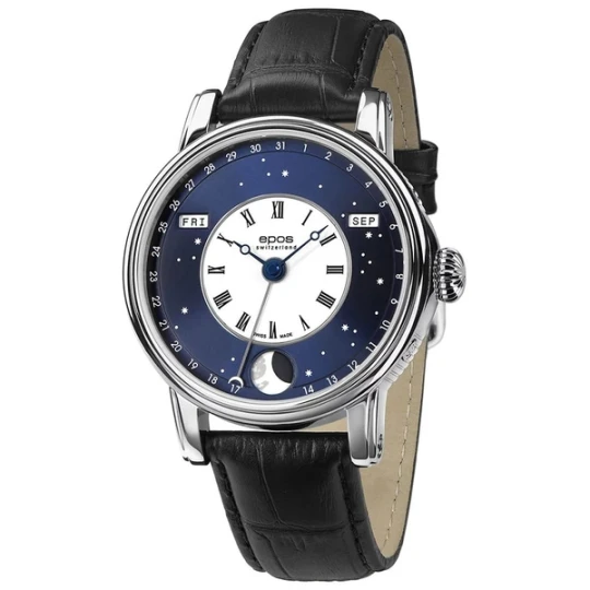Zdjęcie produktu W.KRUK ZEGAREK EPOS ARTISTRY 3439 BM V-STYLE AUTOMATIC MOONPHASE