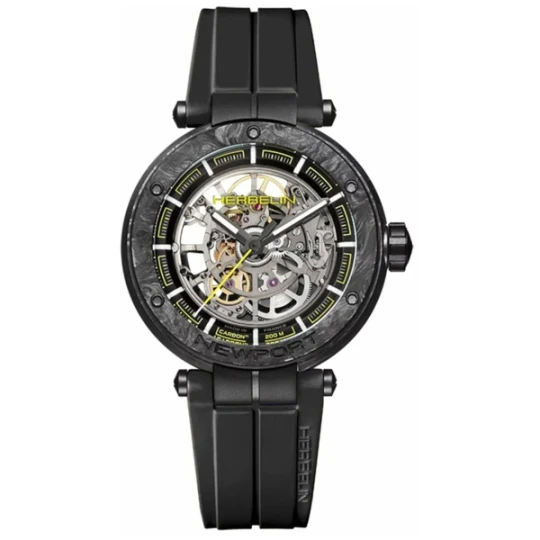 Zdjęcie produktu W.KRUK ZEGAREK HERBELIN NEWPORT CARBON TITANIUM AUTOMATIC SKELETON
