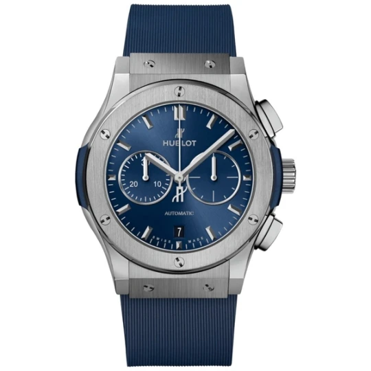 Zdjęcie produktu W.KRUK ZEGAREK HUBLOT CLASSIC FUSION CHRONOGRAPH TITANIUM BLUE