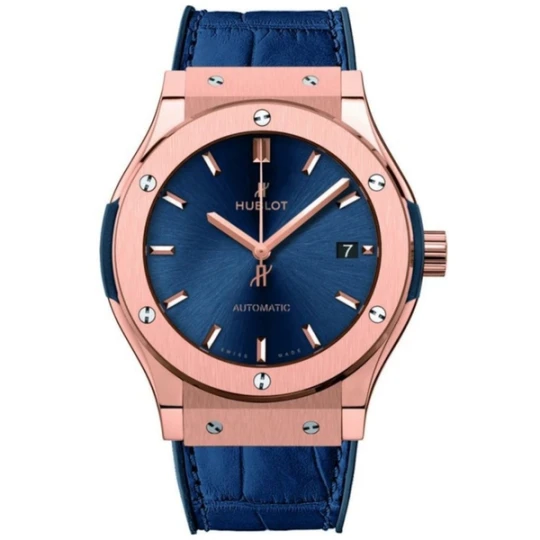 Zdjęcie produktu W.KRUK ZEGAREK HUBLOT CLASSIC FUSION KING GOLD BLUE