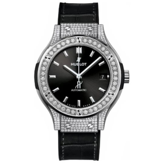Zdjęcie produktu W.KRUK ZEGAREK HUBLOT CLASSIC FUSION TITANIUM PAVE