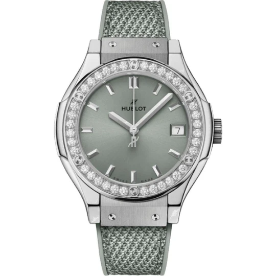Zdjęcie produktu W.KRUK ZEGAREK HUBLOT CLASSIC FUSION TITANIUM SAGE GREEN DIAMONDS