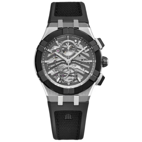 Zdjęcie produktu W.KRUK ZEGAREK MAURICE LACROIX AIKONIC AUTOMATIC CHRONOGRAPH SKELETON 43MM