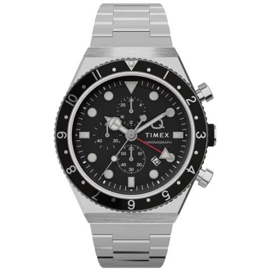 Zdjęcie produktu W.KRUK ZEGAREK TIMEX Q TIMEX THREE TIME ZONE CHRONOGRAPH
