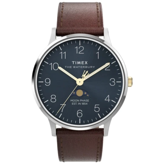 Zdjęcie produktu W.KRUK ZEGAREK TIMEX WATERBURY CLASSIC MOON PHASE
