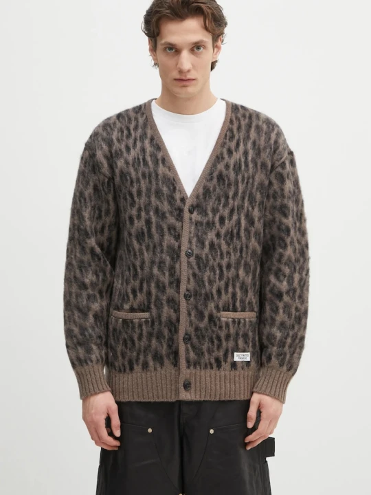 Zdjęcie produktu Wacko Maria kardigan wełniany Leopard Heavy