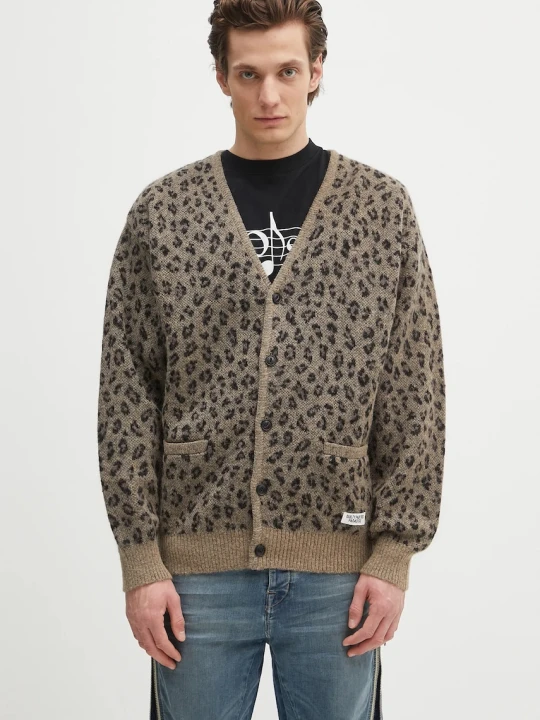 Zdjęcie produktu Wacko Maria kardigan wełniany Leopard Mohair