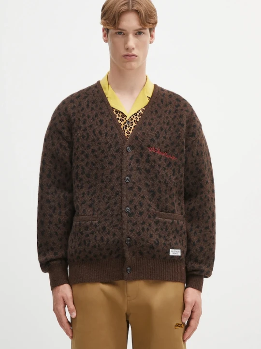 Zdjęcie produktu Wacko Maria kardigan wełniany leopard mohair