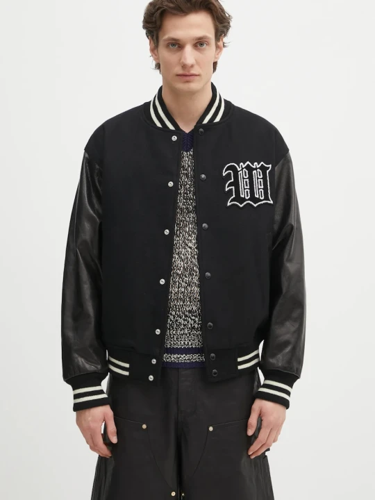 Zdjęcie produktu Wacko Maria kurtka bomber wełniana Leather Varsity