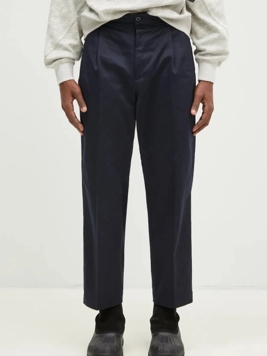 Zdjęcie produktu Wacko Maria spodnie bawełniane Double Pleated Chino Trousers