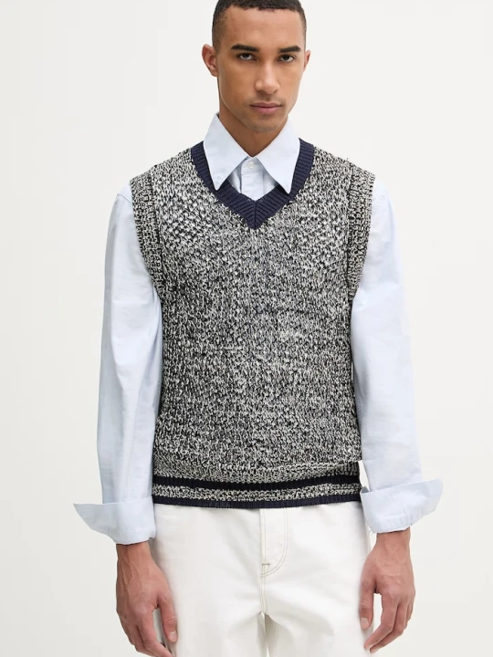 Zdjęcie produktu Wales Bonner kamizelka Shade Knit granatowy