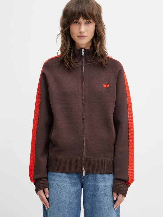 Zdjęcie produktu Wales Bonner kardigan Tide Track Top brązowy