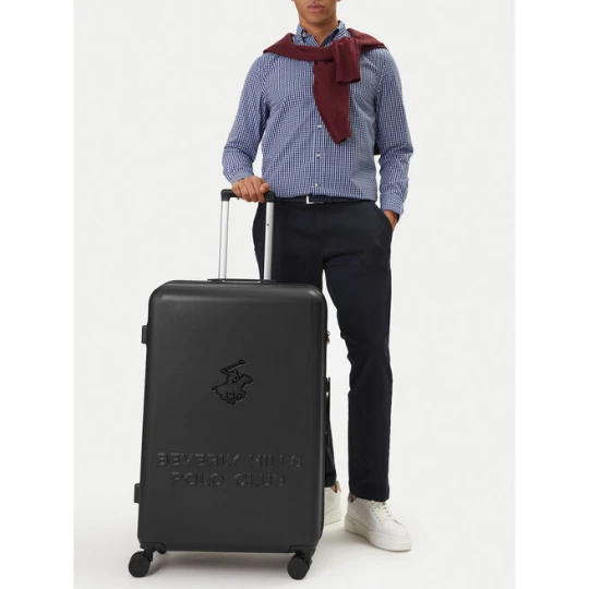 Zdjęcie produktu Walizka duża Beverly Hills Polo Club CEO-BHPC-L-003-08-BLACK Czarny
