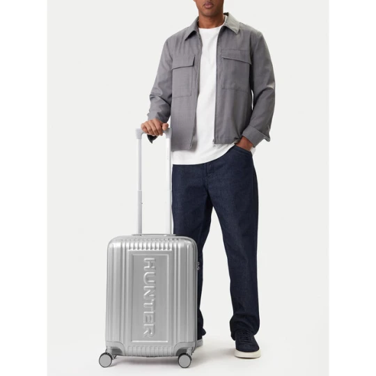 Zdjęcie produktu Walizka kabinowa Hunter CEO-HUNTER-S-002-08-SILVER Srebrny