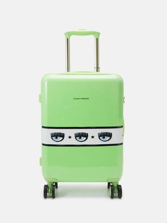 Zdjęcie produktu Walizka na kółkach Chiara Ferragni jasnozielony