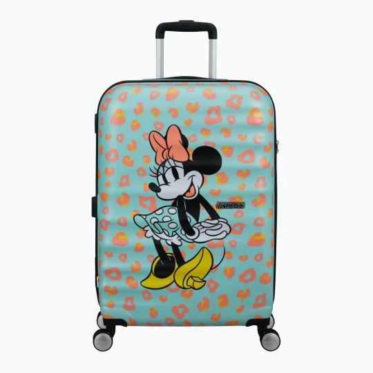 Zdjęcie produktu Walizka podróżna American Tourister Disney Wavebreaker 64 l minnie pastel dots Niebieski