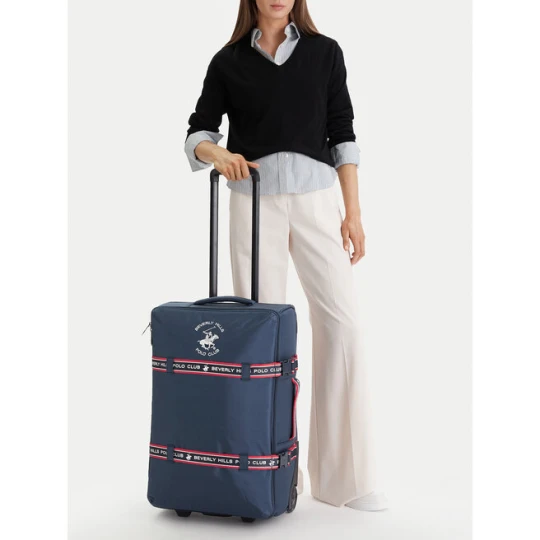 Zdjęcie produktu Walizka średnia Beverly Hills Polo Club CEO-BHPC-WAL-001-M Granatowy