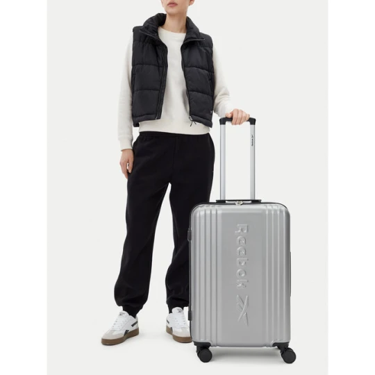 Zdjęcie produktu Walizka średnia Reebok RBK-WAL-003-07-CCC-M Srebrny