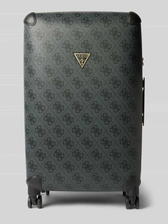 Zdjęcie produktu Walizka z aplikacją z logo model ‘BERTA’ Guess Czarny