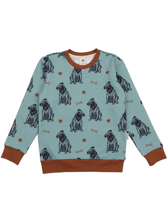 Zdjęcie produktu Walkiddy Bluza w kolorze niebiesko-brązowym rozmiar: 116