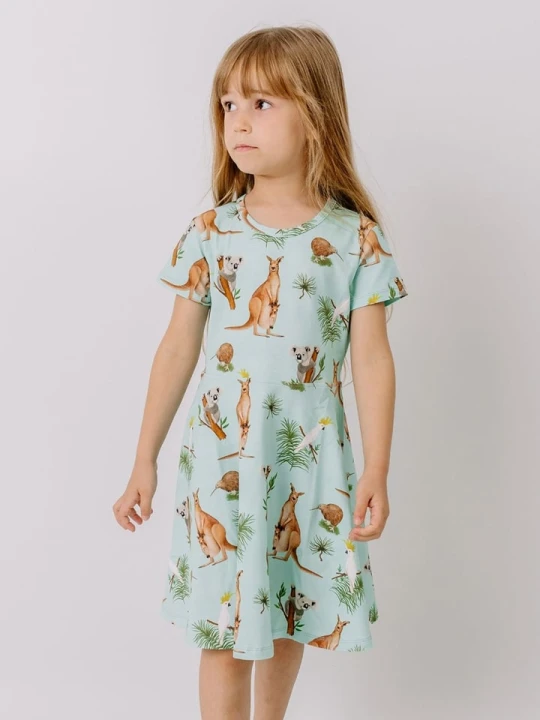 Zdjęcie produktu Walkiddy Sukienka w kolorze błękitnym rozmiar: 134