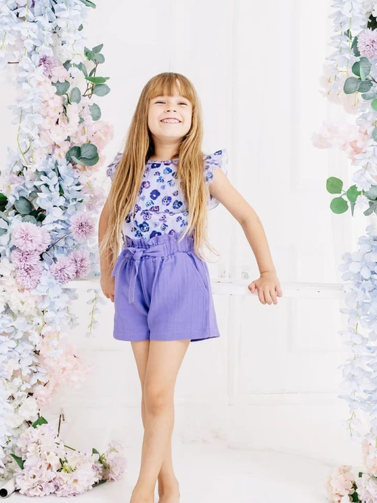 Zdjęcie produktu Walkiddy Szorty w kolorze fioletowym rozmiar: 128