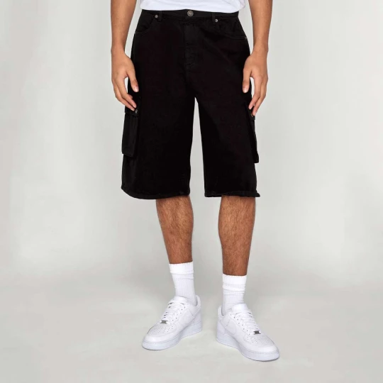 Zdjęcie produktu Washed Workwear Cargo Shorts Urban Classics czarny
