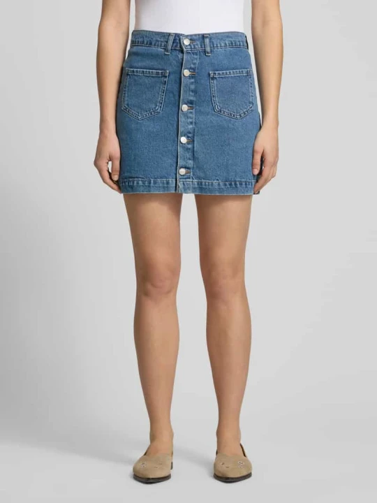 Zdjęcie produktu Wąska spódnica jeansowa z czystej bawełny model 'AMAZING' Only Jeansowy niebieski