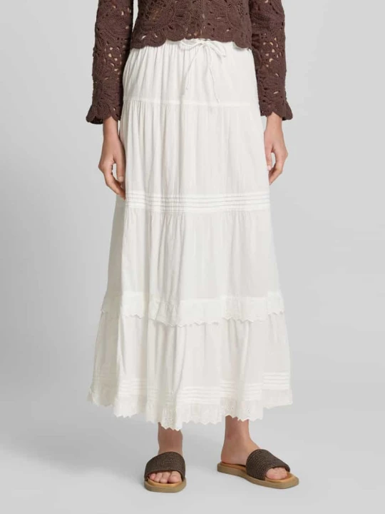 Zdjęcie produktu Wąska spódnica maxi z czystej bawełny model 'SANDY' Vero Moda Biały