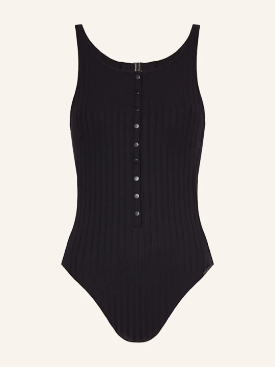 Zdjęcie produktu Watercult Strój Kąpielowy Henley Rib schwarz CZARNY