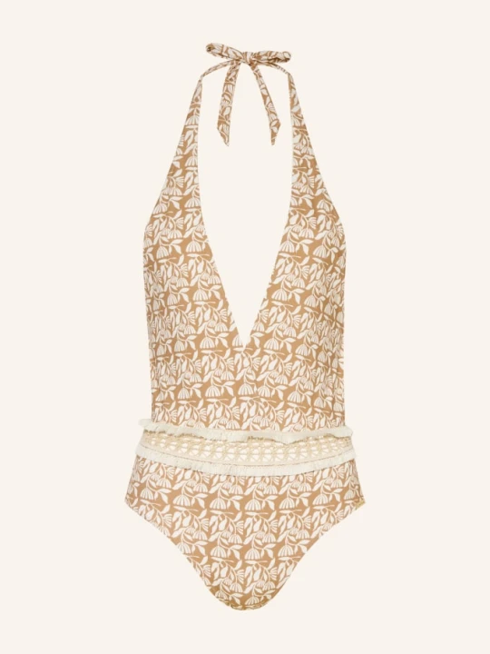 Zdjęcie produktu Watercult Strój Kąpielowy Z Wiązaniem Na Szyi Coastal Bohemia beige