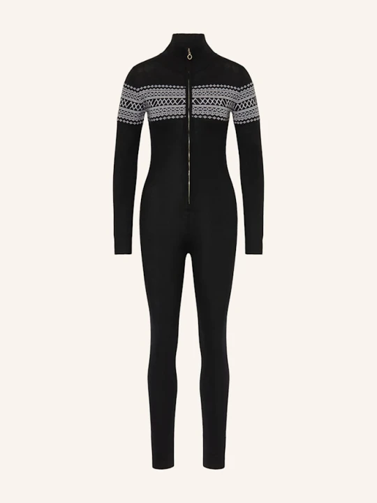 Zdjęcie produktu We Norwegians Kombinezon Z Dzianiny Signature Z Wełny Merino schwarz