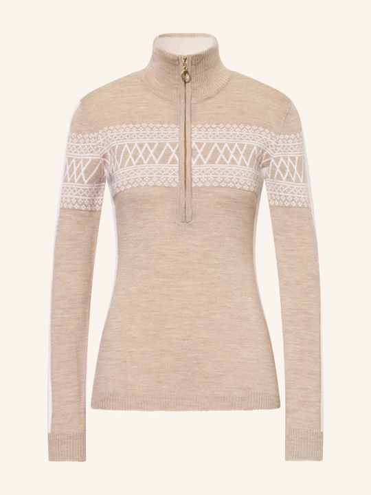 Zdjęcie produktu We Norwegians Warstwa Środkowa Signature Z Wełny Merino beige