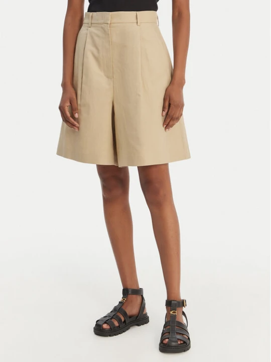 Zdjęcie produktu Weekend Max Mara Bermudy Ecuba 2615141022 Beżowy Loose Fit