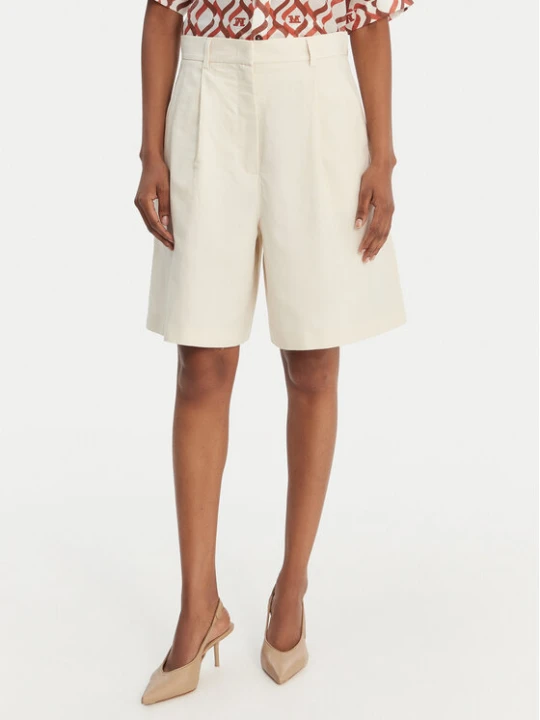Zdjęcie produktu Weekend Max Mara Bermudy Ecuba 2615141022 Écru Loose Fit Kremowy