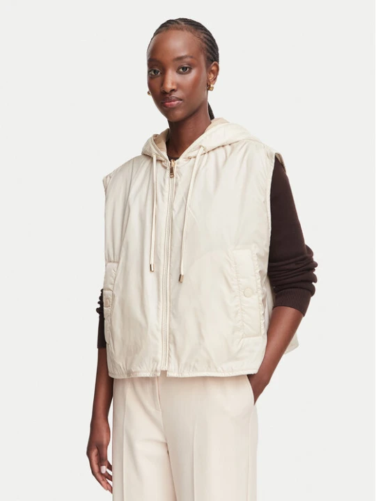 Zdjęcie produktu Weekend Max Mara Bezrękawnik Accenni 2625296011 Kremowy Regular Fit