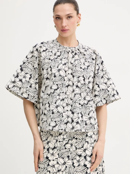 Zdjęcie produktu Weekend Max Mara bluzka bawełniana QUAGLIA biały