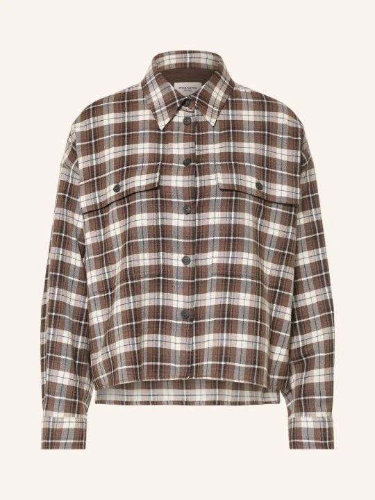 Zdjęcie produktu Weekend Max Mara Bluzka Koszulowa Berlina Z Flaneli braun