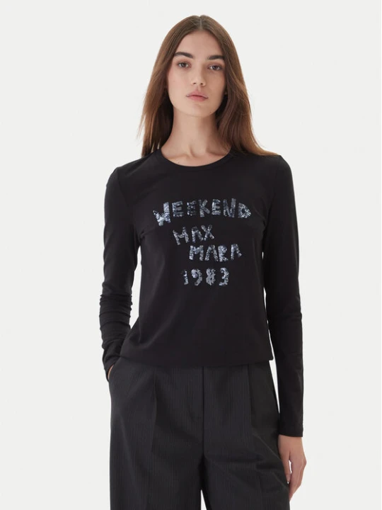 Zdjęcie produktu Weekend Max Mara Bluzka Renoir 2525946032 Czarny Regular Fit