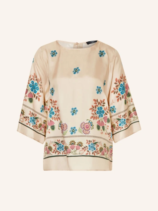 Zdjęcie produktu Weekend Max Mara Bluzka Wkdsamba Z Rękawami 3 / 4, Wykonana Z Jedwabiu beige