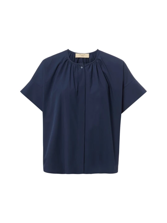 Zdjęcie produktu Weekend Max Mara bluzka koszulowa - WKDeducata Kobiety Bawełna niebieski